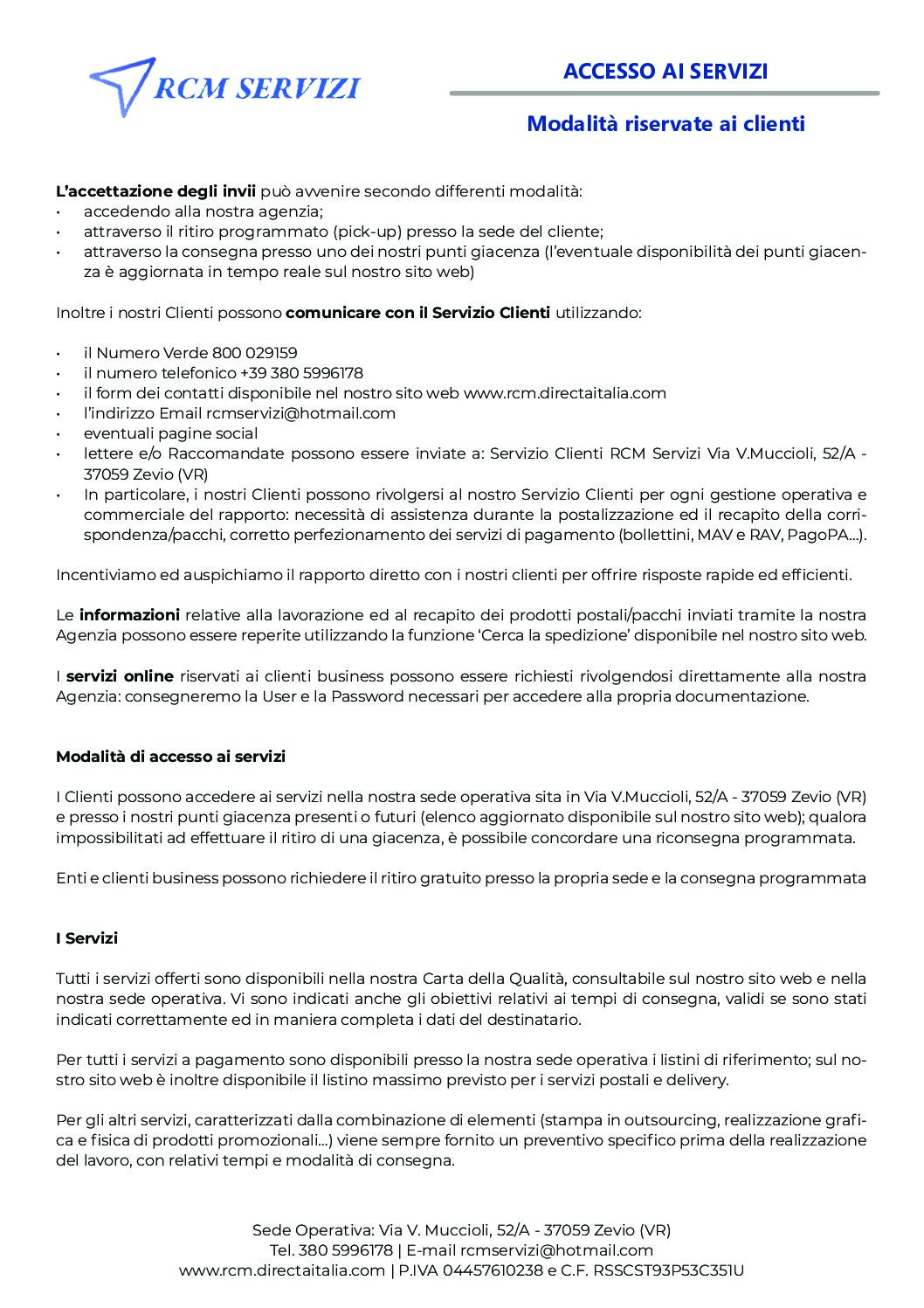 RCM_ACCESSO AI SERVIZI